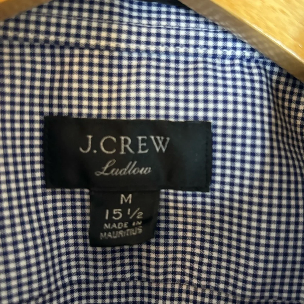 J. Crew Ludlow Cotton Checked Short Sleeve Top